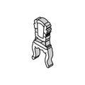 chair luxury royal isometric icon vector illustration