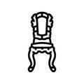 chair luxury royal line icon vector illustration Royalty Free Stock Photo