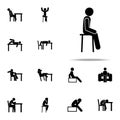 chair, man, sit icon. Man Sitting On icons universal set for web and mobile