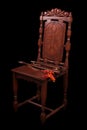 Chair with medieval wood winds