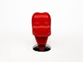 Chair model of Tongue in Cheek. sculptural