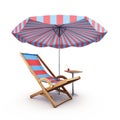 Chair and parasol