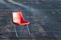 Chair in Parking Lot Royalty Free Stock Photo