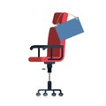 Chair with poster hanging icon