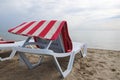 A chair for relaxing on the beach