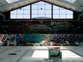 Chair Sitting in Empty Abandoned Pool