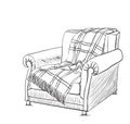 Chair sketch style vector illustration.