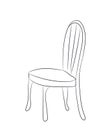 Chair stands, lines, vector