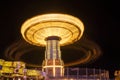 Chair swing spinning in the amusement park