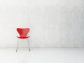 Chair to face a blank wall Royalty Free Stock Photo