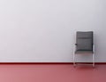 Chair to face a blank wall Royalty Free Stock Photo