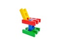 Chair toys for children made by building block