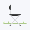 Chair for travel or for camping, vector illustration