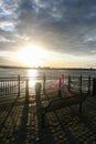 Sunset at River Mersey, Liverpool