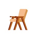 Chair Wooden Furniture Brown Piece of Interior