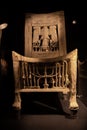 Chaire, accurate replica treasure from Tutankhamun tomb, egyption pharaoh , king Tut