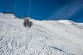 Chairlift from Formigal. Royalty Free Stock Photo