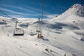 Chairlift from Formigal. Royalty Free Stock Photo