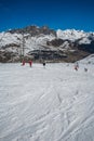 Chairlift from Formigal. Royalty Free Stock Photo