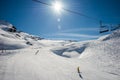 Chairlift from Formigal. Royalty Free Stock Photo