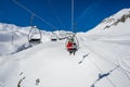 Chairlift from Formigal. Royalty Free Stock Photo