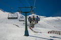 Chairlift from Formigal. Royalty Free Stock Photo