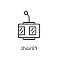 chairlift icon from Transportation collection.
