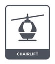 chairlift icon in trendy design style. chairlift icon isolated on white background. chairlift vector icon simple and modern flat