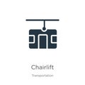 Chairlift icon vector. Trendy flat chairlift icon from transportation collection isolated on white background. Vector illustration