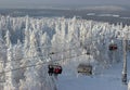 Chairlift in mountain