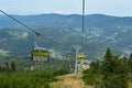 Chairlift in the mountains Royalty Free Stock Photo