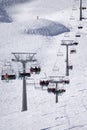 Chairlift in a ski resort Krasnaya Polyana
