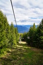 Chairlift in southern tyrol, Italy