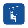 Chairlift symbol icon