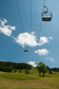 Chairlift in the mountains