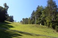 Chairlift up hillside of Straza, Bled, Slovenia