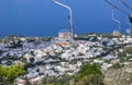 Chairlift Up to Mount Solaro 4 Royalty Free Stock Photo