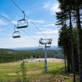 Chairlift at the Wurmberg near Braunlage