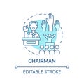 Chairman concept icon