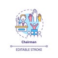 Chairman concept icon