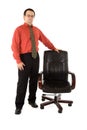 Chairman and his chair Royalty Free Stock Photo