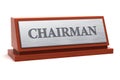 Chairman job title Royalty Free Stock Photo