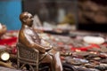 Chairman Mao statue in an antique market Royalty Free Stock Photo