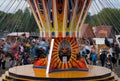 A chairoplane in Halle an der Saale, Saxony-Anhalt