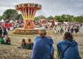 Chairoplane in Halle an der Saale, Saxony-Anhalt, Germany