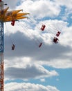 Chairoplane in sky Royalty Free Stock Photo