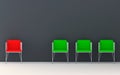 Chairs 3d rendering Royalty Free Stock Photo