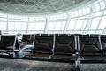 Chairs in the airport lounge area Royalty Free Stock Photo