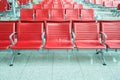 Chairs in the airport lounge area Royalty Free Stock Photo