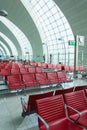 Chairs in the airport lounge area Royalty Free Stock Photo